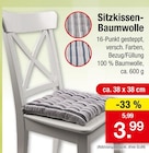 Sitzkissen-Baumwolle im Angebot bei Zimmermann in Nordhorn Sitzkissen-Baumwolle Angebote bei Zimmermann Nordhorn für 3,99 €
