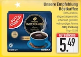 Röstkaffee von GUT&GÜNSTIG im aktuellen EDEKA Prospekt für 5,49 €