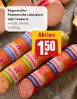 Pommersche Leberwurst im Angebot bei REWE in Beckum Pommersche Leberwurst Angebote von Rügenwalder bei REWE Beckum für 1,50 €