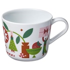 Becher weiß/Weihnachtsmuster im IKEA Prospekt Becher weiß/Weihnachtsmuster von VINTERFINT im aktuellen IKEA Prospekt für 3,99 €