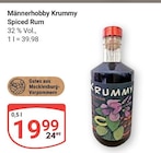 Männerhobby Krummy Spiced Rum Angebote bei GLOBUS Rostock für 19,99 €