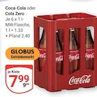 Coca-Cola Angebote von Coca-Cola bei GLOBUS Neubrandenburg für 7,99 €
