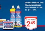 Klarspüler im Angebot bei GLOBUS in St. Ingbert Klarspüler Angebote von Finish bei GLOBUS St. Ingbert für 2,49 €