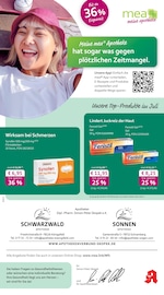 mea - meine apotheke Apotheken Prospekt der aktuellen Woche mit 4 Seiten, gültig von 01.07.2026 bis 31.07.2026, in Dunningen und Umgebung Aktueller mea - meine apotheke Apotheken Prospekt in Dunningen und Umgebung, "Unsere Juli-Angebote" mit 4 Seiten, 01.07.2026 - 31.07.2026