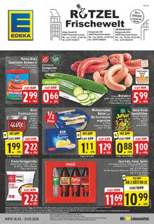 Cola im aktuellen EDEKA Prospekt (Remscheid) Cola im EDEKA Prospekt "Aktuelle Angebote" mit 24 Seiten (Remscheid)