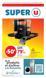 Prospectus Super U : «Super U» avec 18 pages, 29/09/2026 - 11/10/2026 Catalogue Super U en cours à Ria-Sirach et aux alentours : «Super U» avec 18 pages, valable du 29/09/2026 au 11/10/2026