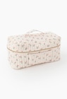 Trousse de toilette imprimée fruits 30x17x17 cm en gaze de coton en promo chez Monoprix Margaret Trousse de toilette imprimée fruits 30x17x17 cm en gaze de coton dans le catalogue Monoprix Margaret