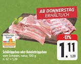 Schälrippchen oder Kotelettrippen Angebote bei EDEKA Schwabach für 1,11 €