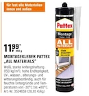 Montagekleber Pattex "All Materials" von Pattex im aktuellen OBI Prospekt für 11,99 €