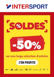 Prospectus Intersport, "SOLDES" à Bourbonne-les-Bains et alentours, 1 page, 24/06/2026 - 21/07/2026 Catalogue Intersport "SOLDES" à Bourbonne-les-Bains et alentours, 1 page, 24/06/2026 - 21/07/2026