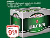 Bier im Angebot bei GLOBUS in Krefeld Bier Angebote von Beck's bei GLOBUS Krefeld für 9,95 €