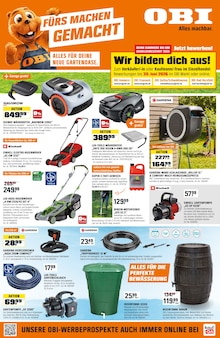 OBI Prospekt FÜRS MACHEN GEMACHT mit 4 Seiten