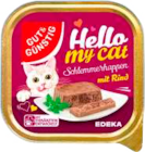 Hello my cat Schlemmerhappen mit Rind bei EDEKA im Prospekt "" für 0,25 €
