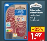 Käse- oder Pfeffersalami im Netto Marken-Discount Prospekt Käse- oder Pfeffersalami von RÜGENWALDER im aktuellen Netto Marken-Discount Prospekt für 1,49 €