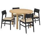 Tisch und 4 Stühle Eichenfurnier/schwarz Buche Angebote von STOCKHOLM 2025 / SKANSNÄS bei IKEA Görlitz für 835,00 €