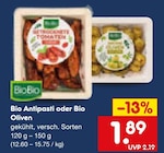Aktuelles Bio Antipasti oder Bio Oliven Angebot bei Netto Marken-Discount in Mönchengladbach ab 1,89 €