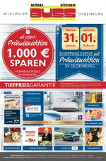 Möbel Buss Prospekt "Tiefpreisgarantie", 4 Seiten, für Friesoythe, 29.01.2020 - 04.02.2020 Möbel Buss Prospekt "Tiefpreisgarantie", 4 Seiten, für Friesoythe, 29.01.2020 - 04.02.2020