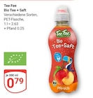Bio Tee + Saft im Angebot bei GLOBUS in Worms Bio Tee + Saft Angebote von Tee Fee bei GLOBUS Worms für 0,79 €