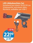 Aktuelles LED-Akkuleuchten Set Angebot bei V-Markt in München ab 22,99 €