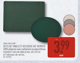 Sets de table et dessous-de-verres - HOME CREATION en promo chez Aldi Sets de table et dessous-de-verres - HOME CREATION dans le catalogue Aldi