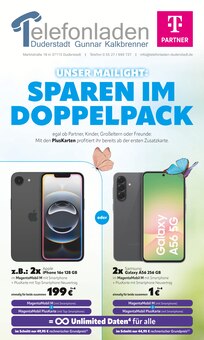 Telefonladen Duderstadt Prospekt UNSER MAILIGHT: SPAREN IM DOPPELPACK mit  Seiten in Bleicherode und Umgebung
