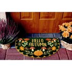 Paillasson demi lune hello en promo chez B&M Paillasson demi lune hello dans le catalogue B&M