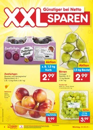 Pflaumen Angebot & Preis im aktuellen Netto Marken-Discount Prospekt Pflaumen Angebot im aktuellen Netto Marken-Discount Prospekt auf Seite 4