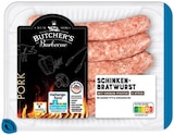 Schinken-Bratwurst im Angebot bei REWE in Sankt Augustin Schinken-Bratwurst Angebote von Butcher’s Barbecue bei REWE Sankt Augustin für 2,22 €
