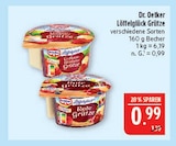Löffelglück Grütze Erdbeer Himbeer Angebote von Dr. Oetker bei Marktkauf Altenburg für 0,99 €