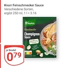 Feinschmecker Sauce Champignon Angebote von Knorr bei GLOBUS Rostock für 0,79 €