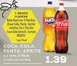 Coca-Cola, Fanta, Sprite Angebote bei E center Dinslaken für 1,39 €