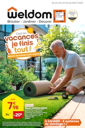 Catalogue Weldom à Carrieres sous Bois, avec 8 pages Prospectus Weldom à Carrieres sous Bois: "C'est les vacances je finis tout ! Achevez vos travaux à prix soignés.", 8} pages, 23/07/2025 - 26/08/2025