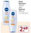 Shampoo oder Spülung Angebote von Nivea bei Rossmann Gütersloh für 2,49 €