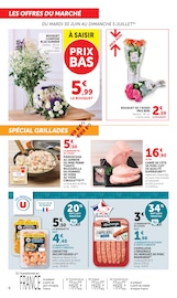 Poisson en promo dans le catalogue U Express à la page 6
