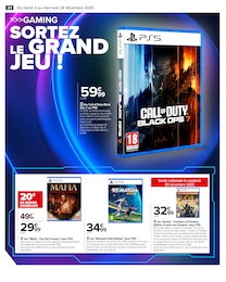 Prix et réduction Call of Duty dans le prospectus Carrefour en cours Offre Call of Duty dans le catalogue Carrefour du moment à la page 26