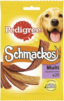 Schmackos multi pour chien - Géant Casino à Saint-Étienne Schmackos multi pour chien en promo chez Géant Casino Saint-Étienne à 1,82 €