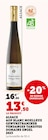 Alsace AOP blanc moelleux gewurztraminer vendanges tardives 2023 - DOMAINE ENGEL en promo chez Super U Dunkerque à 13,50 €