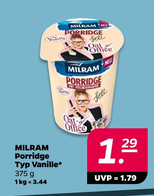 Porridge Typ Vanille