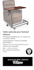 Technicien de Santé Ajaccio - Promo Table spéciale pour fauteuil releveur Promo Table spéciale pour fauteuil releveur à 149,90 € dans le catalogue Technicien de Santé à Ajaccio
