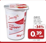 Joghurt mit Frucht oder 4-Korn von Jeden Tag für 0,39 € bei famila Nordwest im Angebot Joghurt mit Frucht oder 4-Korn von Jeden Tag im aktuellen famila Nordwest Prospekt