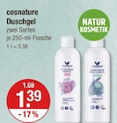 Duschgel im V-Markt Prospekt Duschgel von cosnature im aktuellen V-Markt Prospekt für 1,39 €