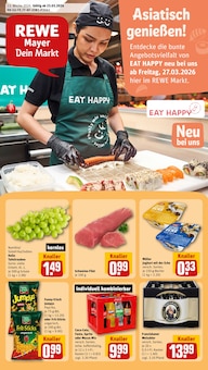 REWE Prospekt Dein Markt mit 32 Seiten