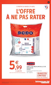 Promo Literie dans le catalogue Intermarché du moment à la page 15