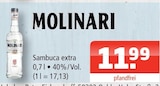 Sambuca extra Angebote von Molinari bei Getränke Oase Rheda-Wiedenbrück für 11,99 €