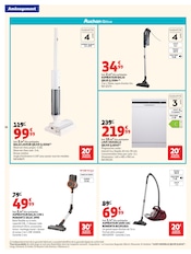 Promos Aspirateur Balai dans le catalogue "LA RENTRÉE À PRIX K.O." de Auchan Hypermarché Aspirateur Balai en promo dans le catalogue Auchan Hypermarché à la page 16