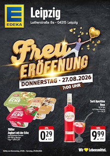 Aktueller EDEKA Leipzig Prospekt EDEKA Leipzig Prospekt "Freu ERĂFFNUNG" mit 4 Seiten