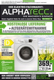 ALPHATECC. Prospekt für Schwaikheim mit 9 Seiten ALPHATECC. Prospekt für Schwaikheim: DIE MACHEN'S EINFACH, 9 Seiten, 15.05.2022 - 21.05.2022