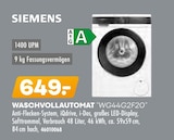 WASCHVOLLAUTOMAT "WG44G2F20" von Siemens im aktuellen Möbel Kraft Prospekt