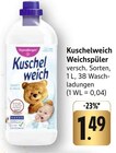 Weichspüler im Angebot bei E center in Pirmasens Weichspüler Angebote von Kuschelweich bei E center Pirmasens für 1,49 €
