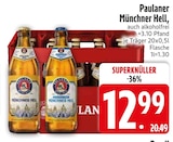 Münchner Hell im Angebot bei EDEKA in Kaufbeuren Münchner Hell Angebote von Paulaner bei EDEKA Kaufbeuren für 12,99 €